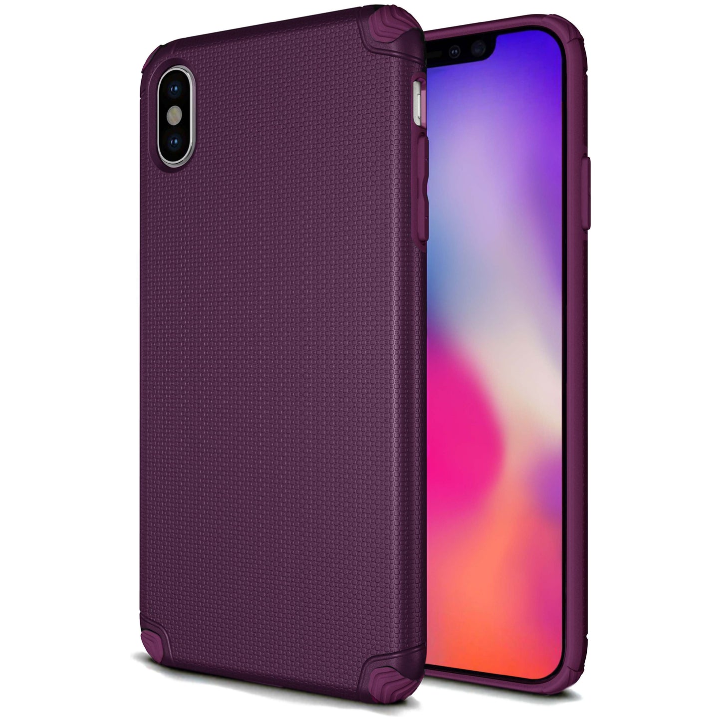 Base ProTech - Rugged Armor Protective Case for iPhone XR - Purple