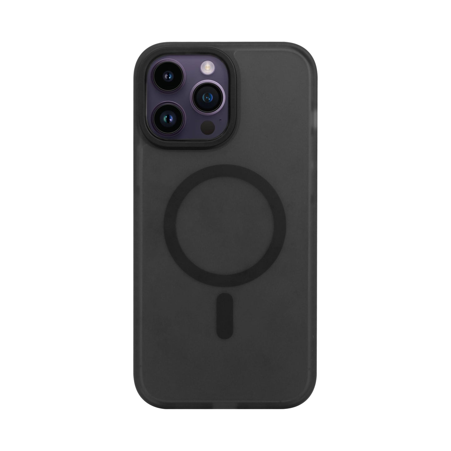 Base IPhone 15 Pro Max (6.7) - DuoHybrid MagSafe Compatible- Reinforced Protective Case - Black