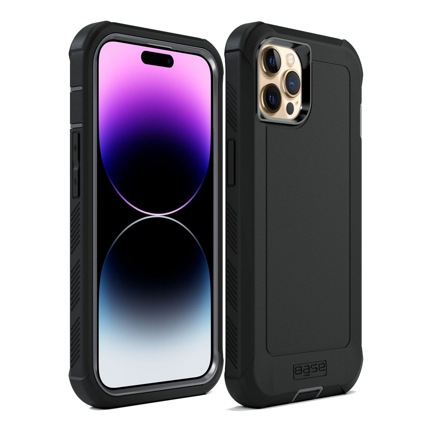 IPHONE 14 PRO MAX (6.7) - BOULDER - HEAVY-DUTY CO-MOLDED RUGGED PROTECTIVE CASE- BLACK
