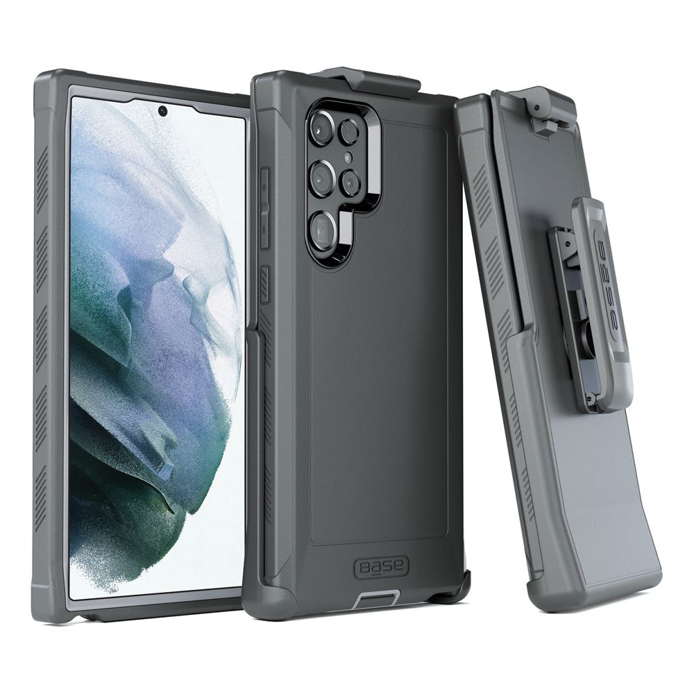 SAMSUNG S22 ULTRA - BOULDER - HEAVY-DUTY CO-MOLDED RUGGED PROTECTIVE CASE - BLACK