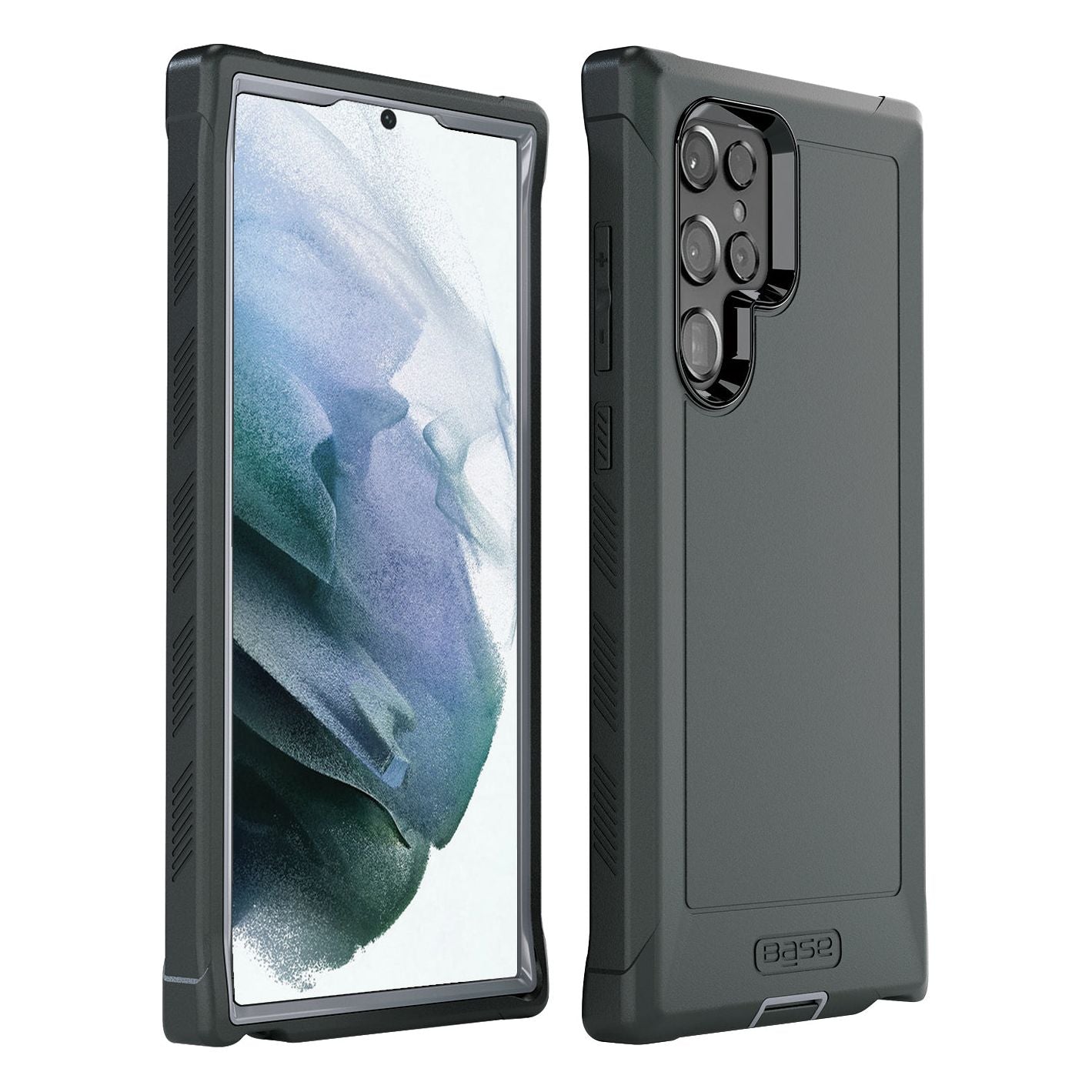 SAMSUNG S22 ULTRA - BOULDER - HEAVY-DUTY CO-MOLDED RUGGED PROTECTIVE CASE - BLACK