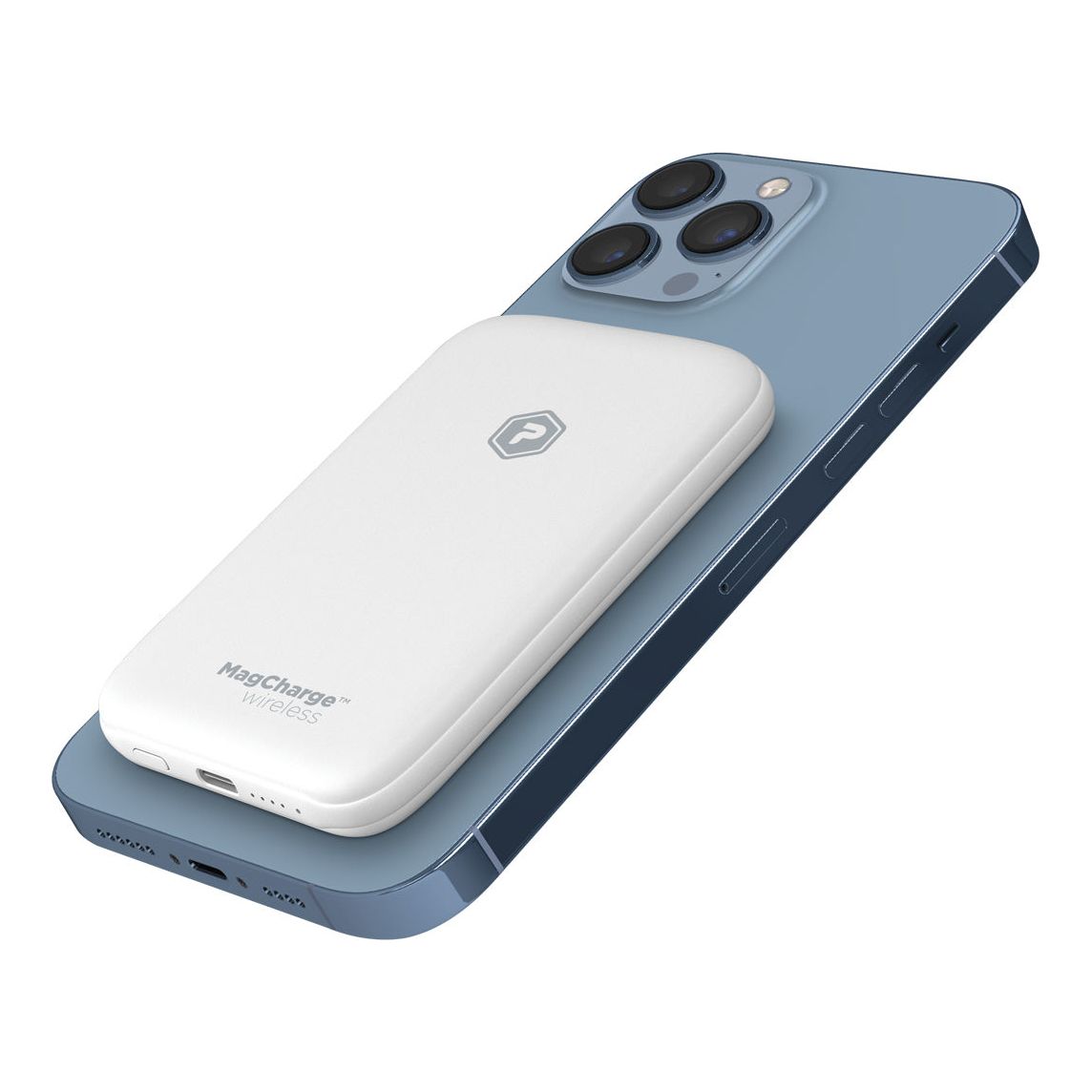 PowerPeak 5000mAh MagCharge Power Bank - White