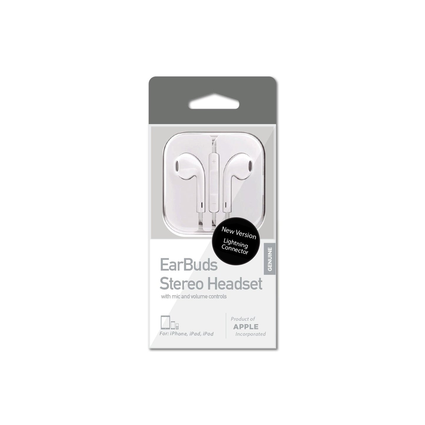 APPLE ORIGINAL EARPODS WITH REMOTE AND MIC - IPHONE 7/8/X/11 & 12 LIGHTNING CONNECTOR