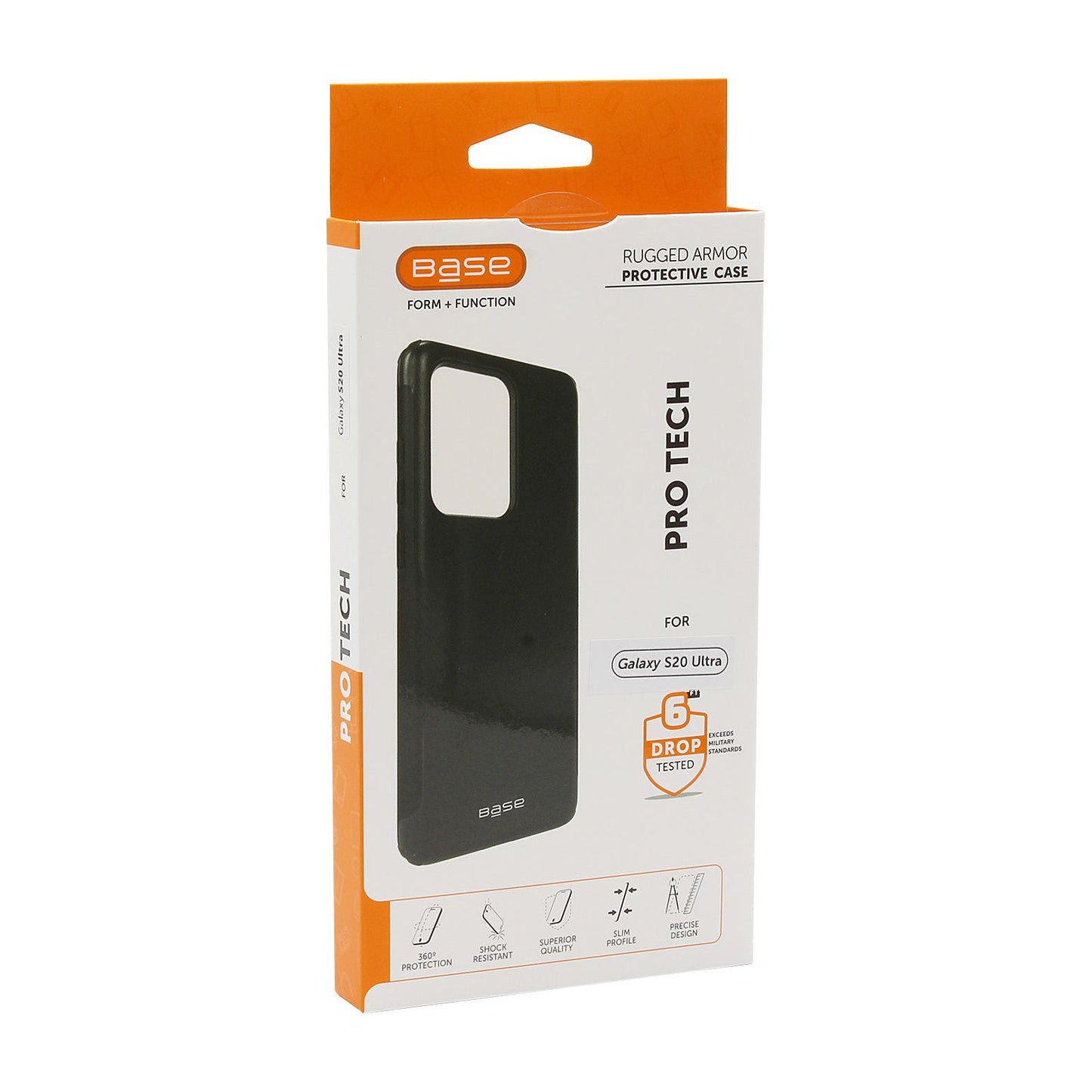Base Samsung Galaxy s20 Ultra- ProTech - Rugged Armor Protective Case Black