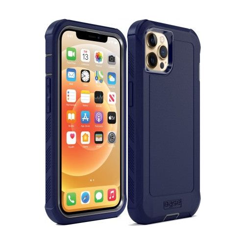 iPHONE 14 PRO MAX (6.7) - BOULDER - HEAVY-DUTY CO-MOLDED RUGGED PROTECTIVE CASE - BLUE