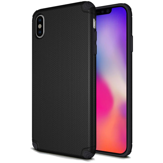 Base ProTech - Rugged Armor Protective Case for iPhone X Max - Black