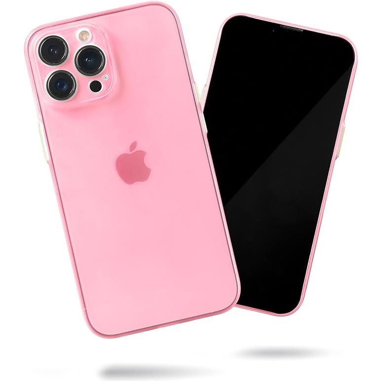 iPhone 14 Pro Max Case Silicone + Glass Case Chanel Pink