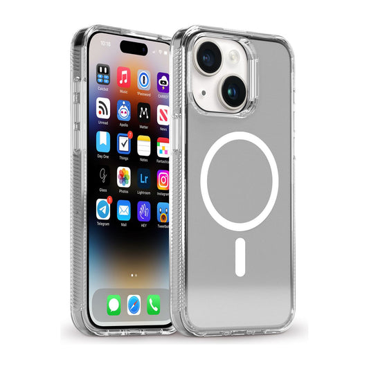 Base IPhone 15 (6.1) Crystal Series Slim MagSafe Compatable- High Quality - Clear