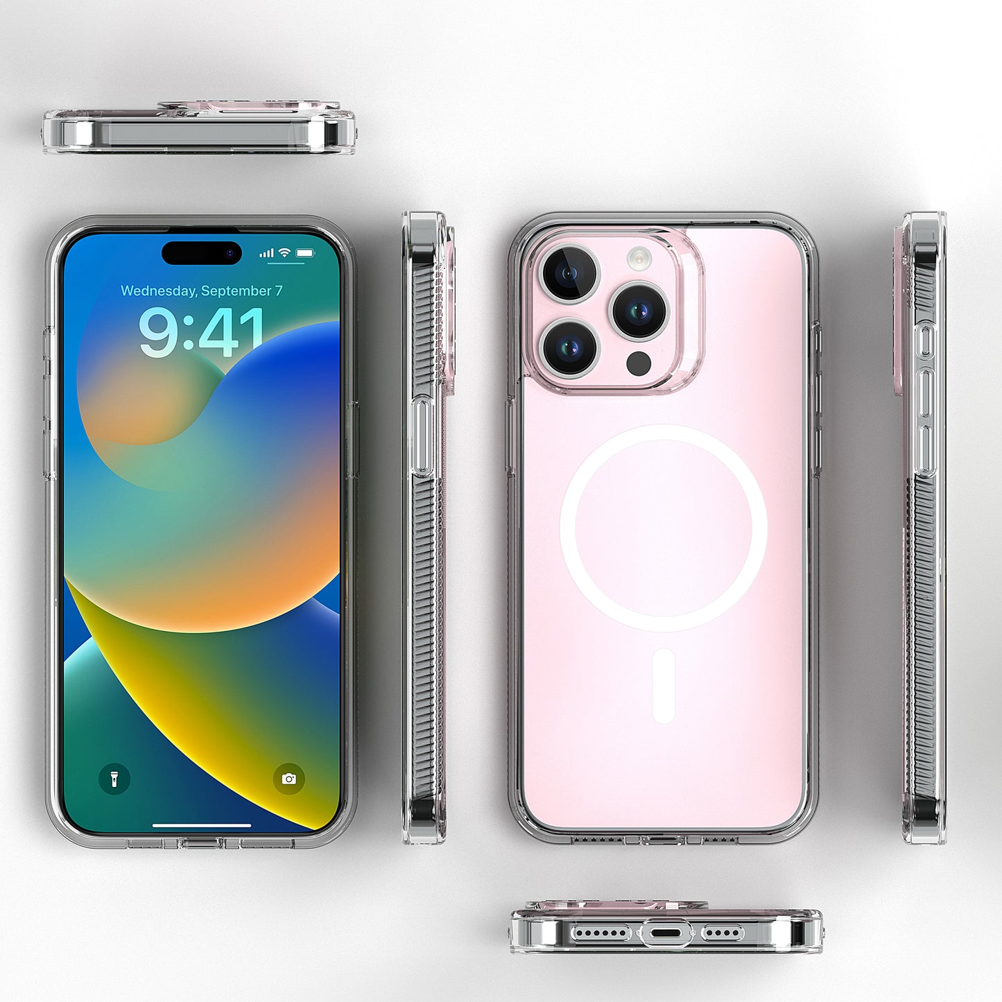 Base IPhone 15 Pro Max (6.7) Crystalline Pro MagSafe Compatable- High Quality - Clear