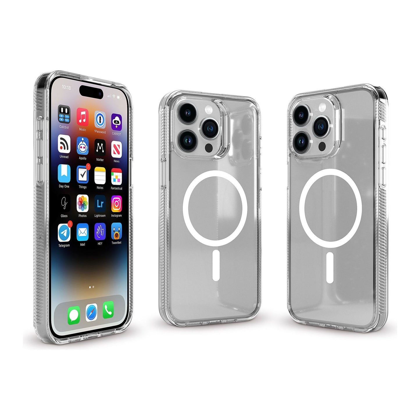 Base IPhone 15 Pro Max (6.7) Crystalline Pro MagSafe Compatable- High Quality - Clear