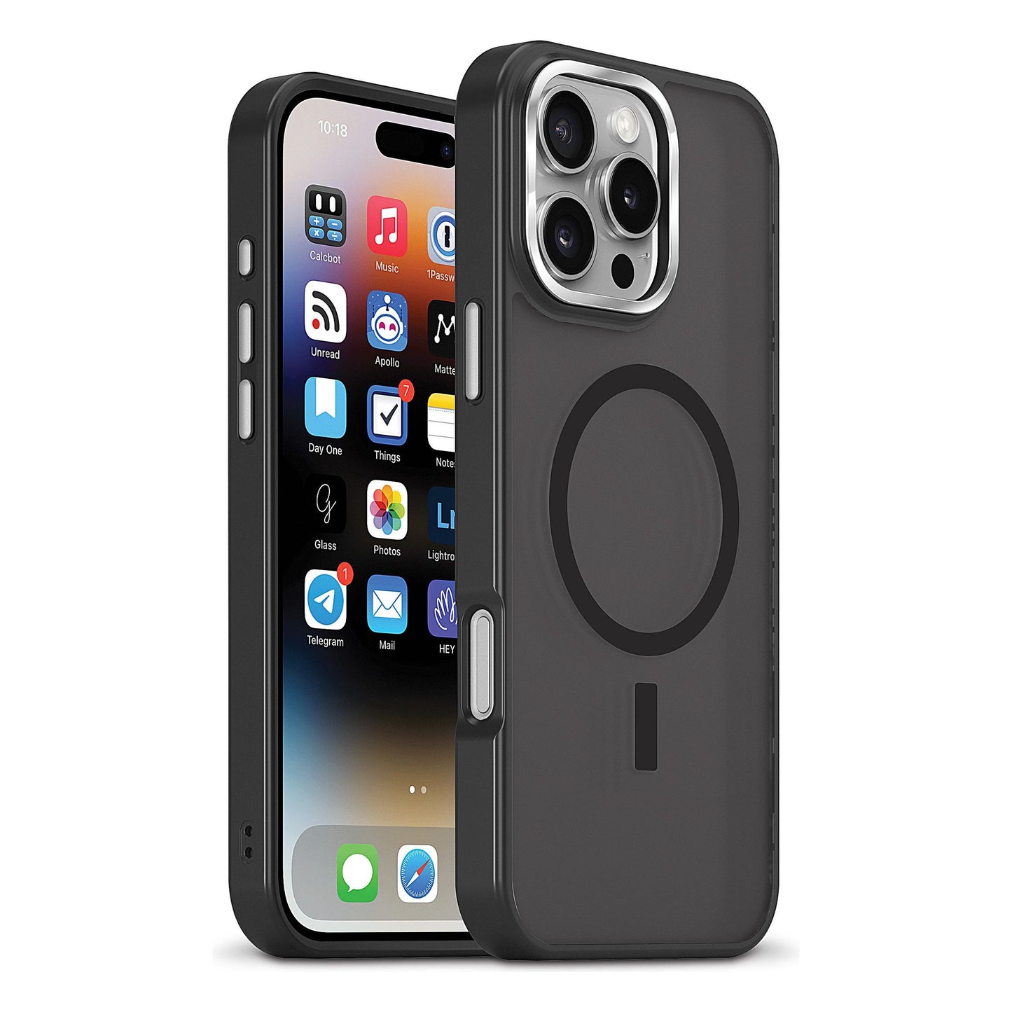 XBase IPhone 16 Pro - ProTech MagSafe Compatible- Rugged Armor Protective Case - Black