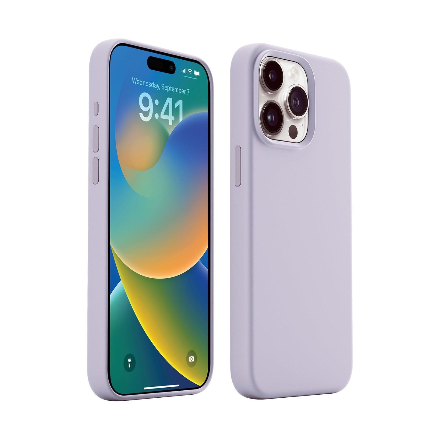 Base IPhone 15 Pro Max (6.7) Liquid Silicone Gel/Rubber MagSafe Compatible Case - Purple