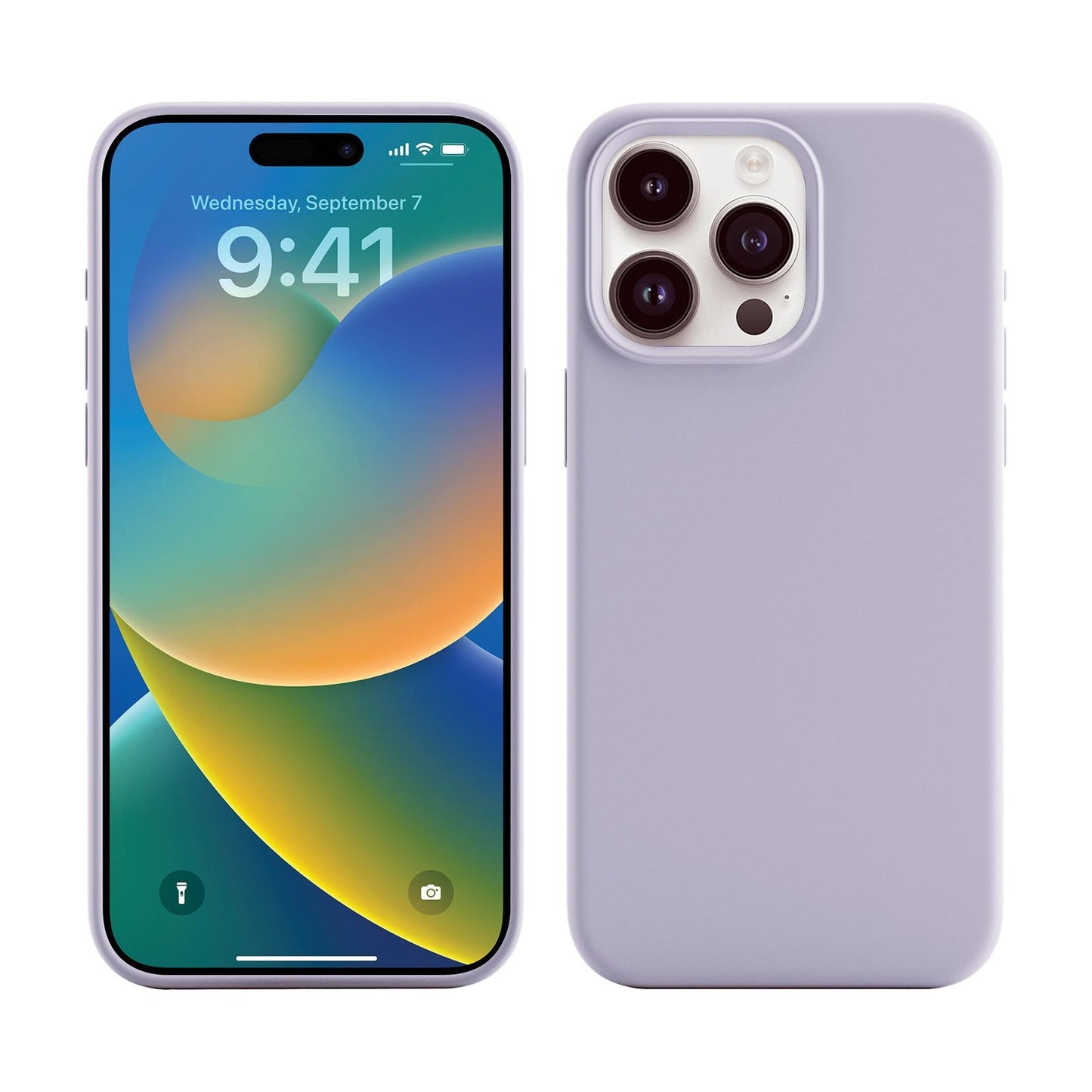 Base IPhone 15 Pro Max (6.7) Liquid Silicone Gel/Rubber MagSafe Compatible Case - Purple