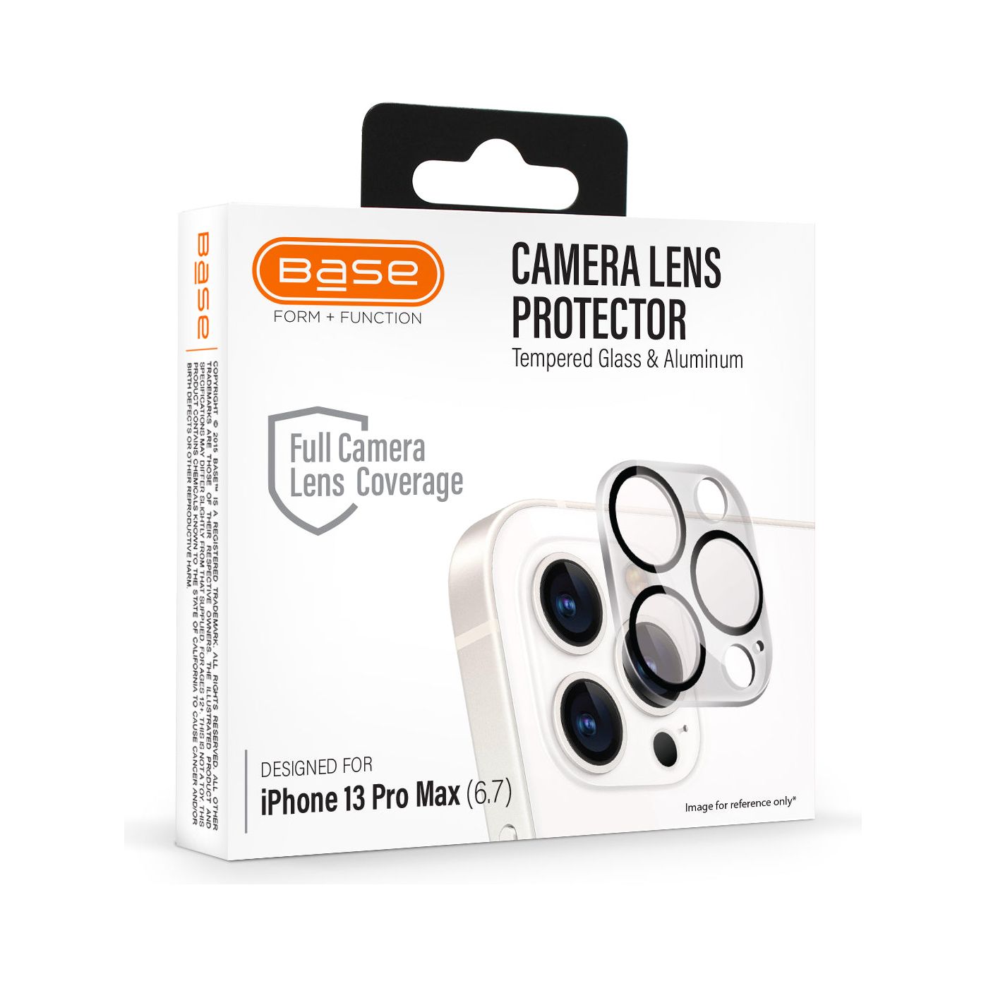 Base iPhone 13 Pro Max (6.7) - Camera Lens Tempered Glass Protector