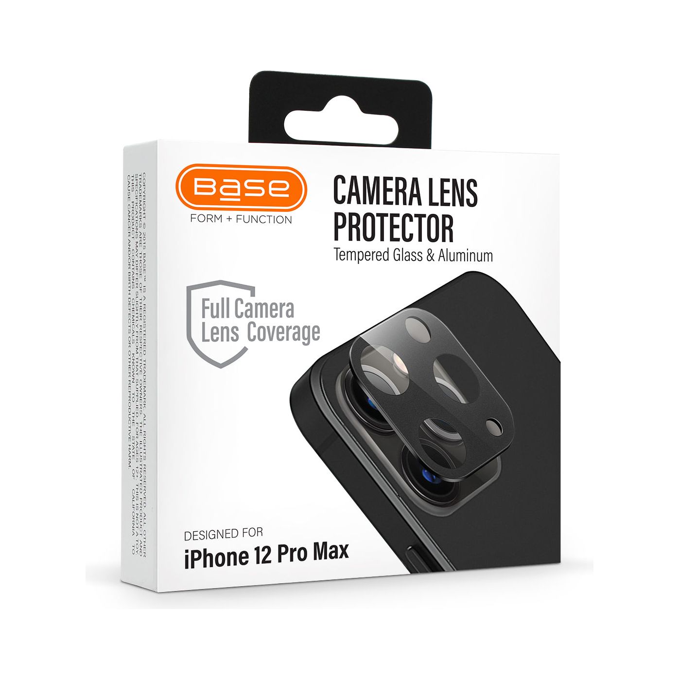 Base iPhone 12 Pro Max (6.7) - Camera Lens Tempered Glass Protector