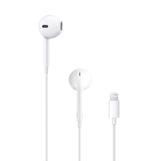 APPLE ORIGINAL EARPODS WITH REMOTE AND MIC - IPHONE 7/8/X/11 & 12 LIGHTNING CONNECTOR