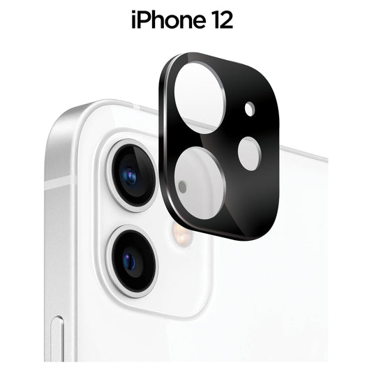 Base iPhone 12 (6.1) - Aluminum Camera Lens Glass Protector {6.1 Regular / Not pro!}