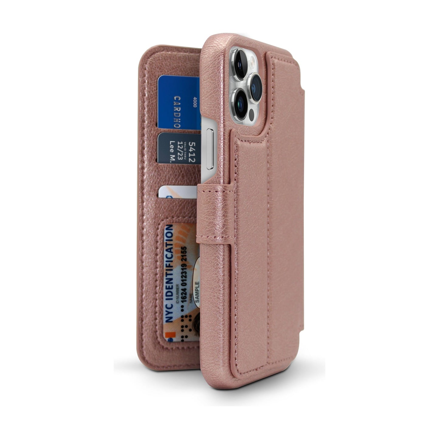 Base IPhone 11 PRO Max (6.5) - Folio Exec Wallet - Rose