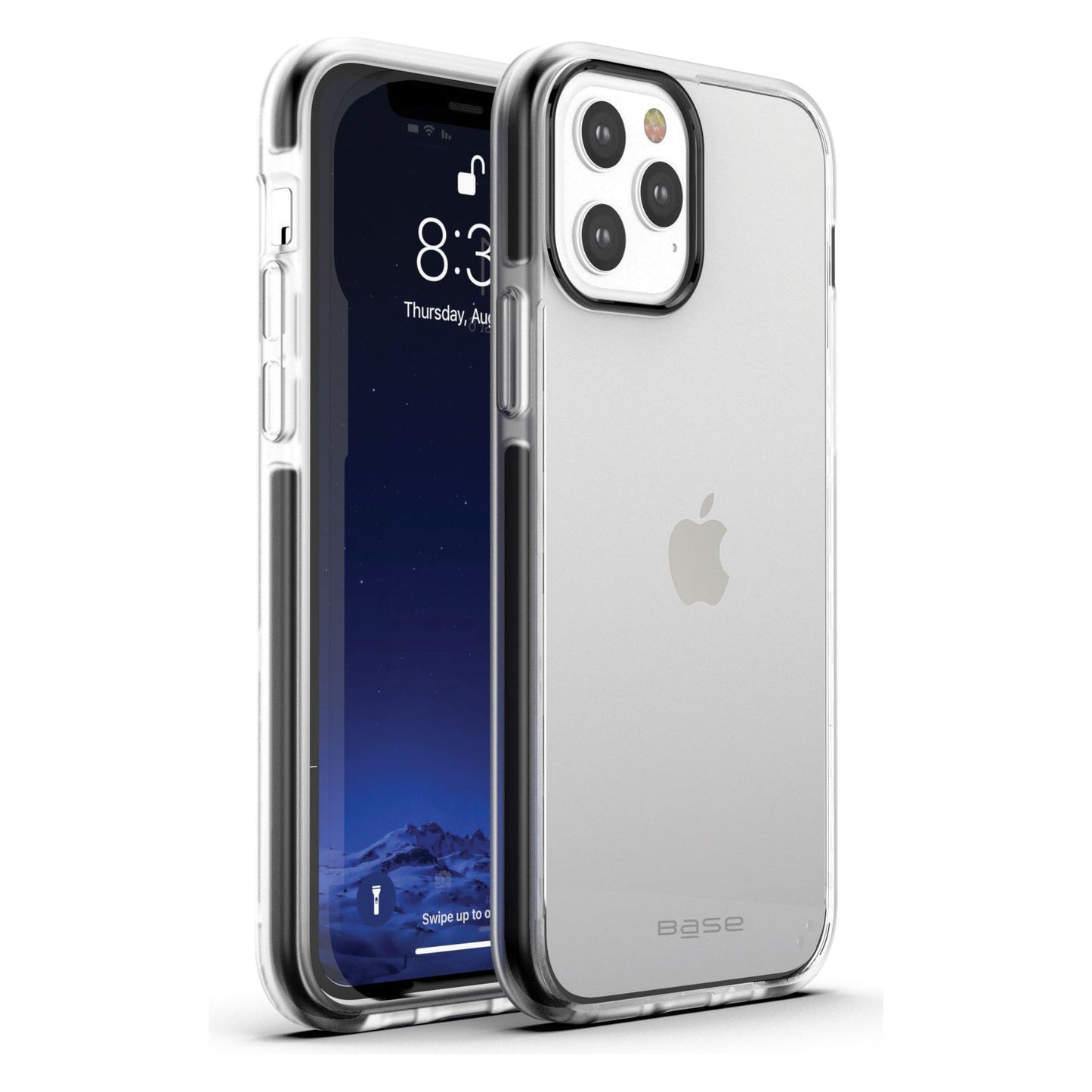 Base iPhone 12 / iPhone 12 Pro (6.1) - BORDERLINE Dual Border Impact protection - Gray