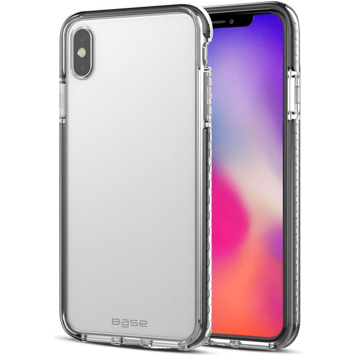 Base BORDERLINE - DUAL BORDER IMPACT PROTECTION FOR iPhone X Max - BLACK