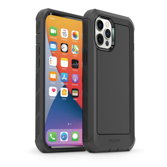 IPHONE 13 (6.1) PRO - BOULDER -  HEAVY-DUTY CO-MOLDED RUGGED PROTECTIVE CASE - BLACK