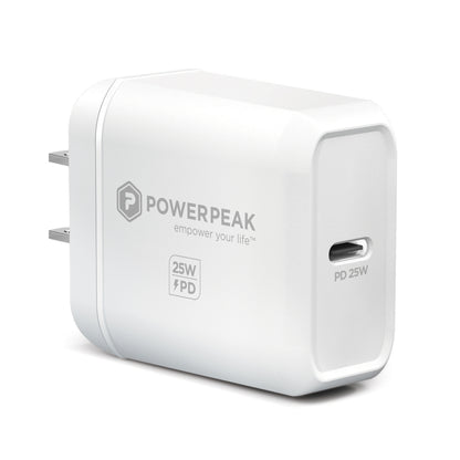 POWERPEAK 25W USB-C PD POWER ADAPTER - WHITE