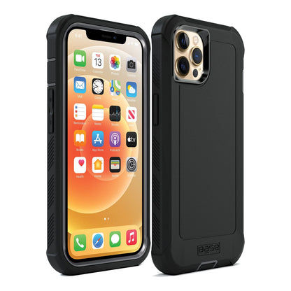 IPHONE 14 PRO MAX (6.7) - BOULDER - BLACK -HEAVY-DUTY CO-MOLDED RUGGED PROTECTIVE CASE