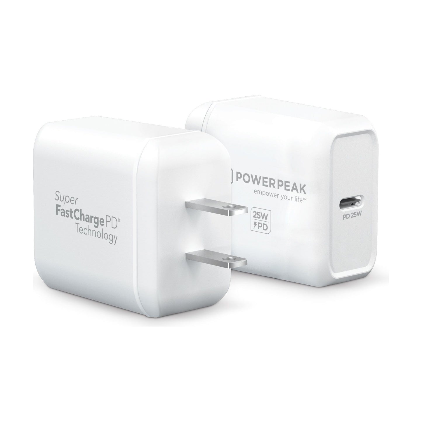 POWERPEAK 25W USB-C PD POWER ADAPTER - WHITE