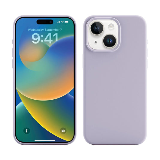 Base IPhone 15 Plus (6.7) Liquid Silicone Gel/Rubber MagSafe Compatible Case - Purple