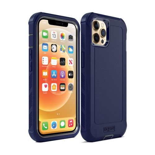iPHONE 14 PRO MAX (6.7) - BOULDER - HEAVY-DUTY CO-MOLDED RUGGED PROTECTIVE CASE - BLUE